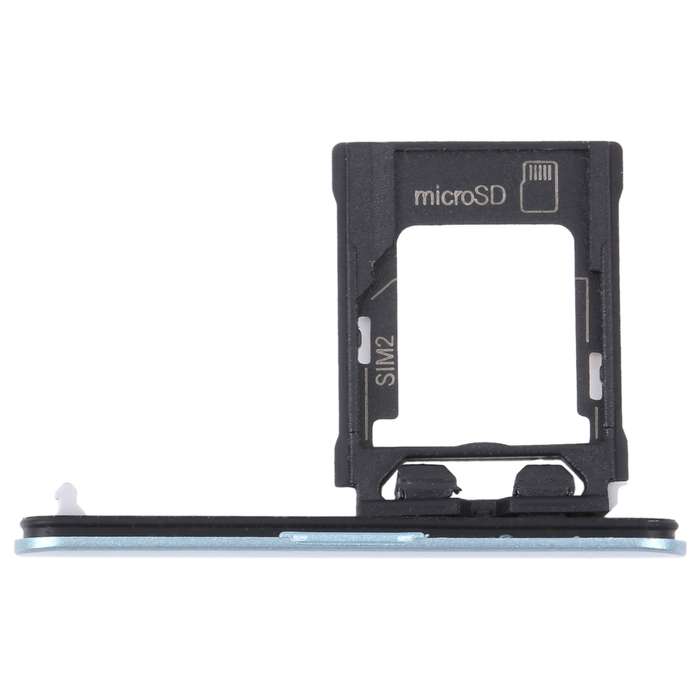 For Sony Xperia XZ1 Compact Original SIM Card Tray + Micro SD Card Tray (Silver)