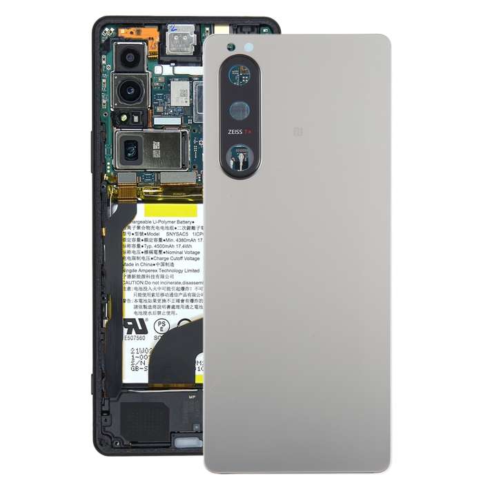 For Sony Xperia 5 III Original Battery Back Cover with Camera Lens Cover(Pink)