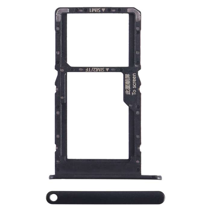 For Huawei nova Y70 Plus SIM + SIM / Micro SD Card Tray (Silver)