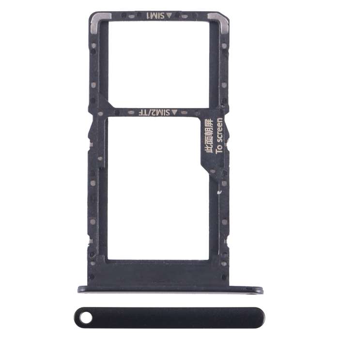 For Huawei nova Y70 SIM + SIM / Micro SD Card Tray (Silver)