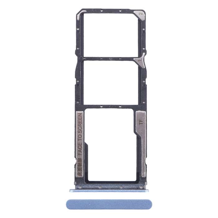 For Xiaomi Poco M5 4G SIM Card Tray + SIM Card Tray + Micro SD Card Tray (Blue)