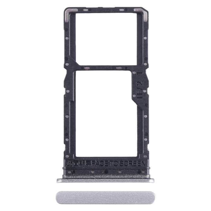 For Xiaomi Redmi Note 12R SIM Card Tray + SIM Card Tray / Micro SD Card Tray (Black)