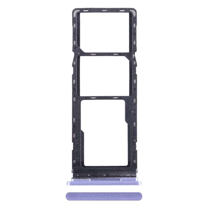 For Tecno Spark Go 2022 SIM Card Tray + SIM Card Tray + Micro SD Card Tray (Silver)