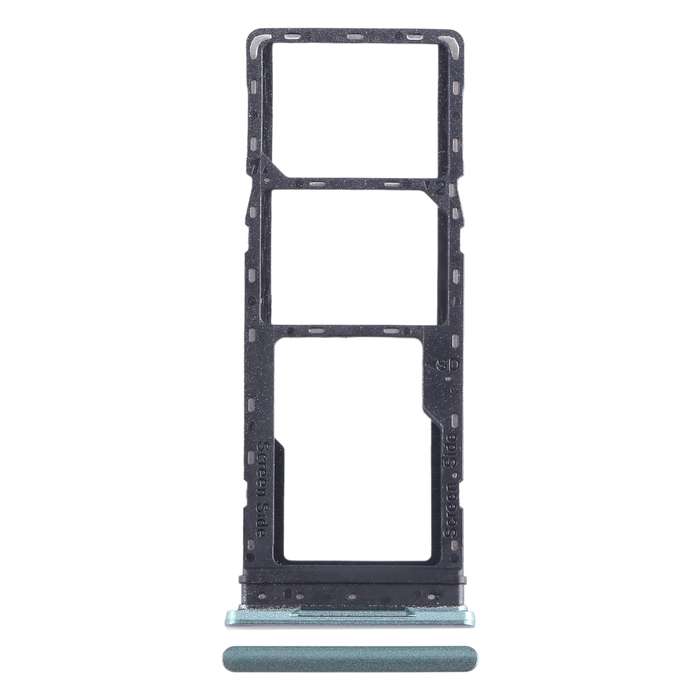 For Infinix Hot 12i X665B SIM Card Tray + SIM Card Tray + Micro SD Card Tray (Blue)