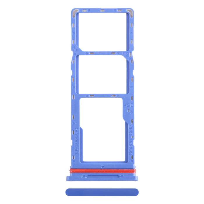 For Infinix Smart 6 HD X6512 SIM Card Tray + SIM Card Tray + Micro SD Card Tray (Dark Blue)