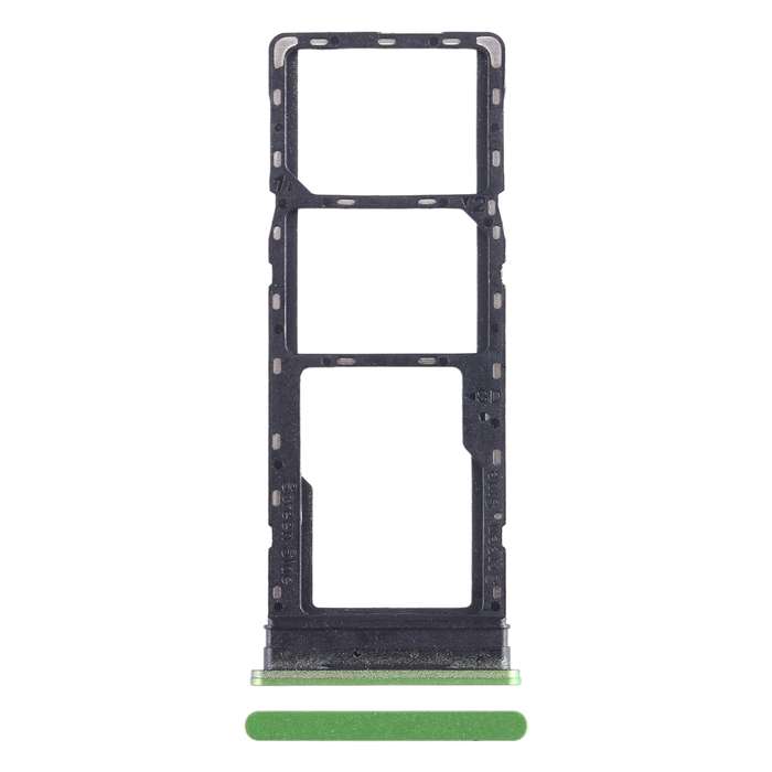 For Infinix Hot 12 X6817 SIM Card Tray + SIM Card Tray + Micro SD Card Tray (Silver)