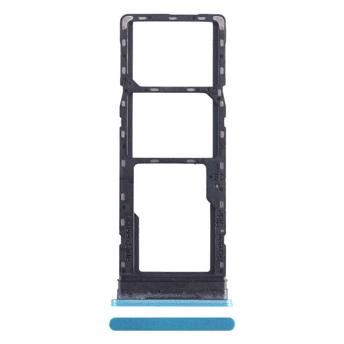 For Infinix Hot 12 X6817 SIM Card Tray + SIM Card Tray + Micro SD Card Tray (Silver)