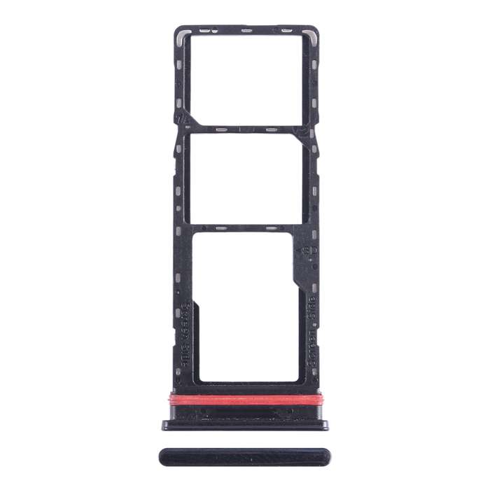 For Infinix Smart 6 Plus India X6823 SIM Card Tray + SIM Card Tray + Micro SD Card Tray (Blue)