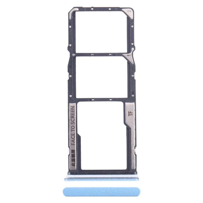 For Xiaomi Redmi Note 12 4G SIM Card Tray + SIM Card Tray + Micro SD Card Tray (Black)