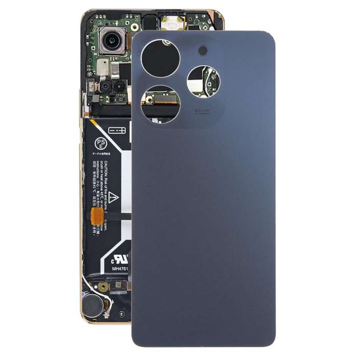 For Tecno Spark 10 Pro KI7 Original Battery Back Cover(Black)