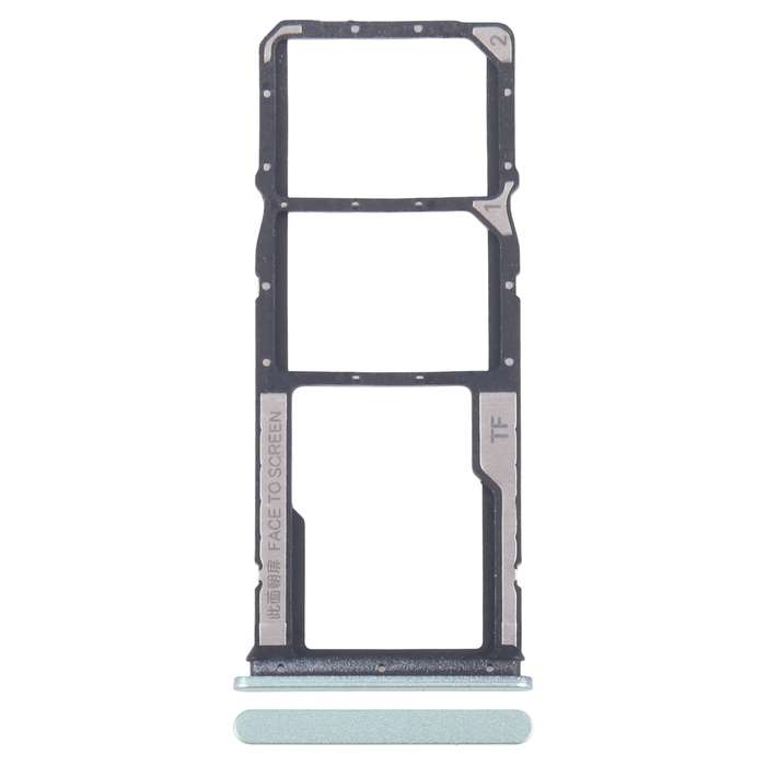 For Xiaomi Poco M6 Original SIM Card Tray + SIM Card Tray + Micro SD Card Tray (Green)