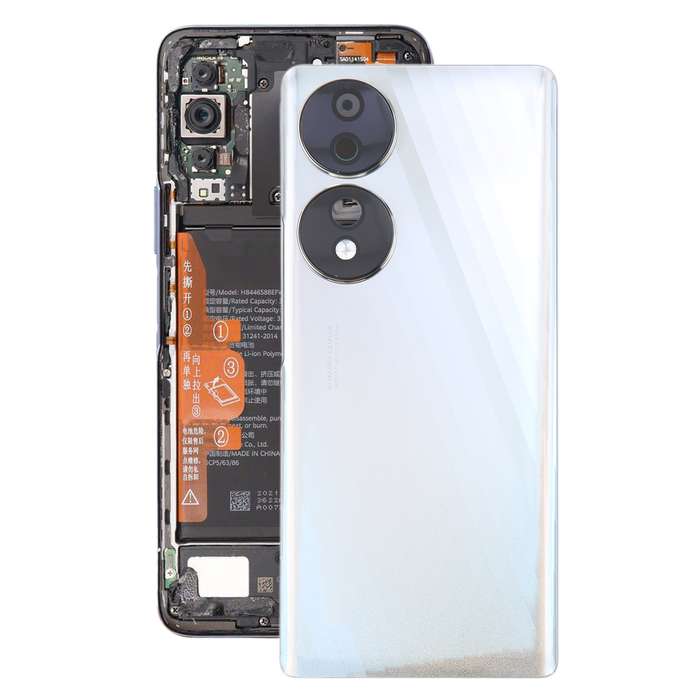 For Honor 70 Battery Back Cover with Camera Lens(Black)