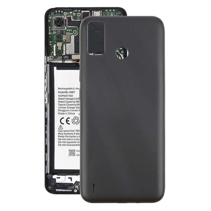 For Tecno Spark 6 Go Original Battery Back Cover(Black)
