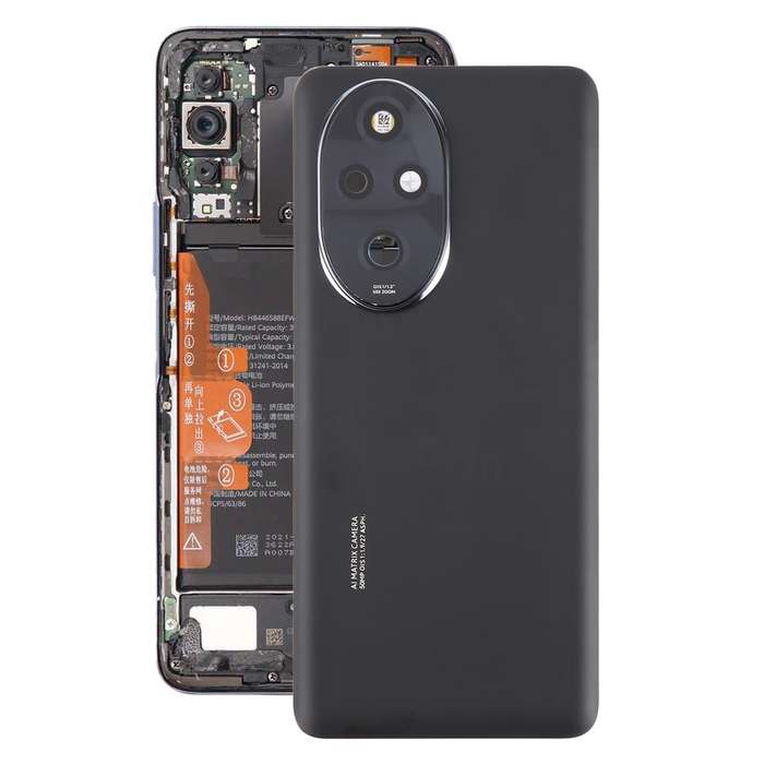 For Honor 200 Pro OEM Battery Back Cover with Camera Lens Cover(Black)