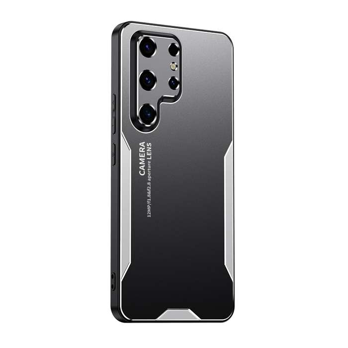 For Samsung Galaxy S24 Ultra 5G Blade Series TPU Hybrid Metal Phone Case(Silver)