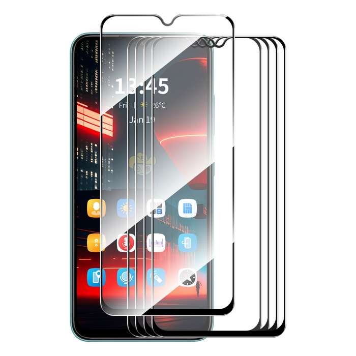 For Realme C30 4G / V20 5G / C30s 5pcs ENKAY Full Glue High Aluminum-silicon Tempered Glass Fil