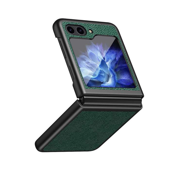 For Samsung Galaxy Z Flip6 5G Litchi Texture All Inclusive Shockproof Phone Case(Green)
