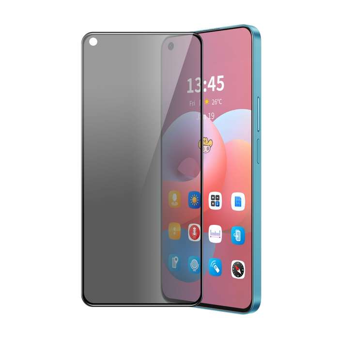 For OPPO K9x ENKAY Hat-Prince 28 Degree Anti-peeping Privacy Silk Print Tempered Glass Film