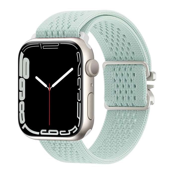 For Apple Watch 46mm / 49mm / 45mm / 44mm Parachute Buckle Knitted Nylon Watch Band(Smokey Purple)