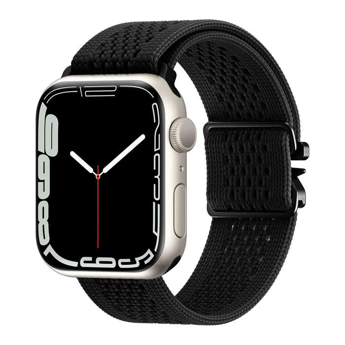 For Apple Watch 46mm / 49mm / 45mm / 44mm Parachute Buckle Knitted Nylon Watch Band(Smokey Purple)