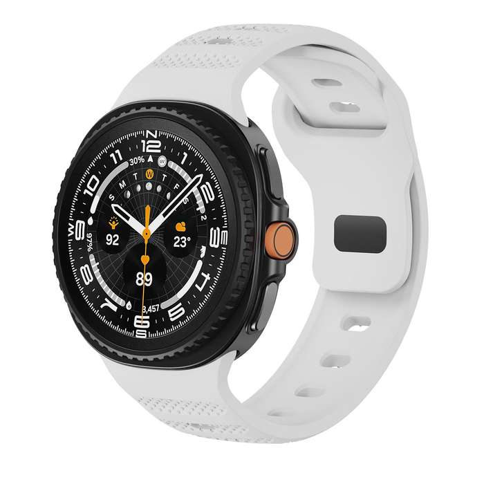 For Samsung Galaxy Watch 8 40mm / 44mm Dots Texture Black Buckle Silicone Watch Band(Black)