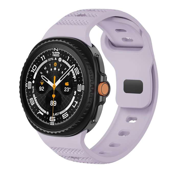 For Samsung Galaxy Watch 8 40mm / 44mm Dots Texture Black Buckle Silicone Watch Band(Black)