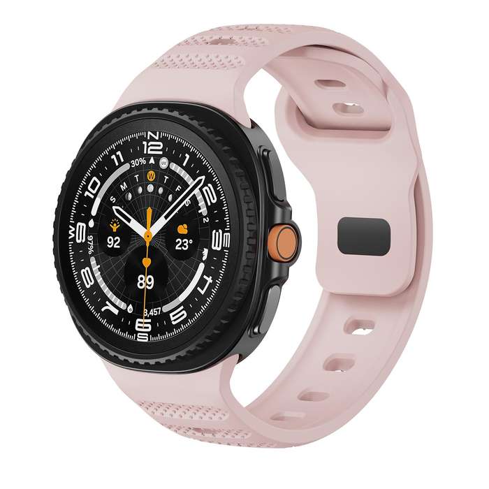 For Samsung Galaxy Watch 8 40mm / 44mm Dots Texture Black Buckle Silicone Watch Band(Black)