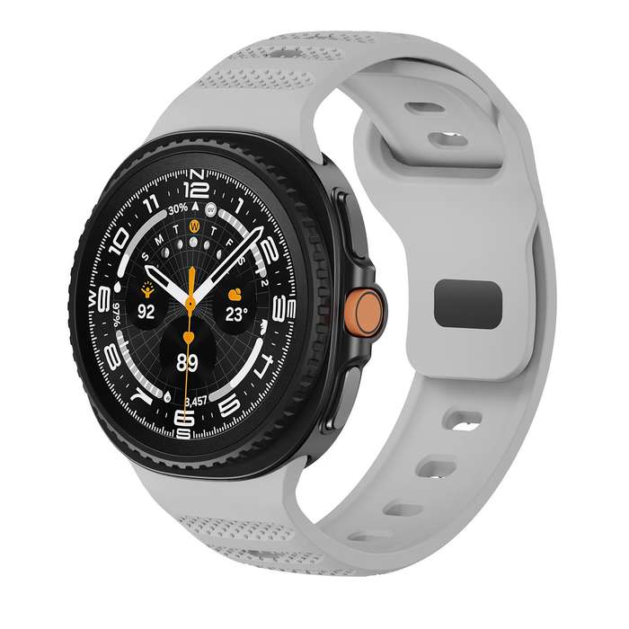 For Samsung Galaxy Watch 8 40mm / 44mm Dots Texture Black Buckle Silicone Watch Band(Black)