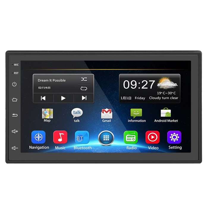 A2222KT 7 Inch Android Navigation WiFi Version 2+64G GPS Bluetooth 2.5D Screen Car Central Control M