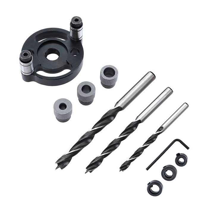 Woodworking Straight Hole Puncher Self-Centering Dowel Splicing Drilling Locator Woodworking Drillin
