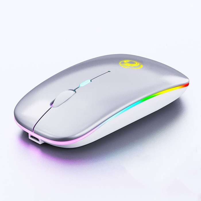 iMICE E-1300 4 Keys 1600DPI Luminous Wireless Silent Desktop Notebook Mini Mouse, Style:Dual-modes