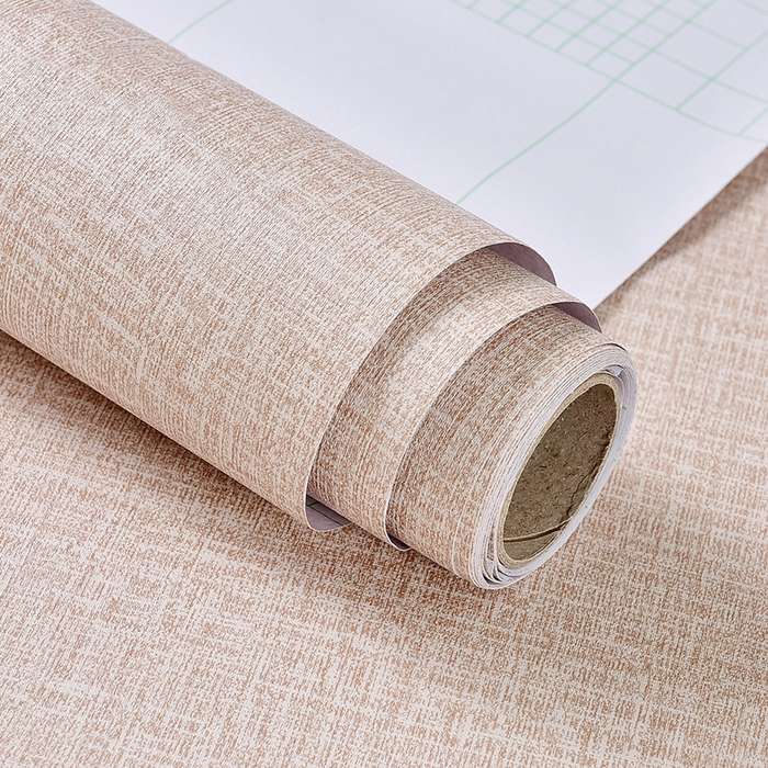 PVC Imitation Cloth Self-Adhesive Wallpaper Waterproof Thick Wall Stickers TV Background Wall Decor