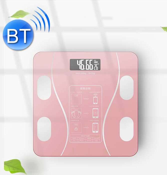 Smart Bluetooth Weight Scale Home Body Fat Measurement Health Scale Solar + Charge Model(Black True