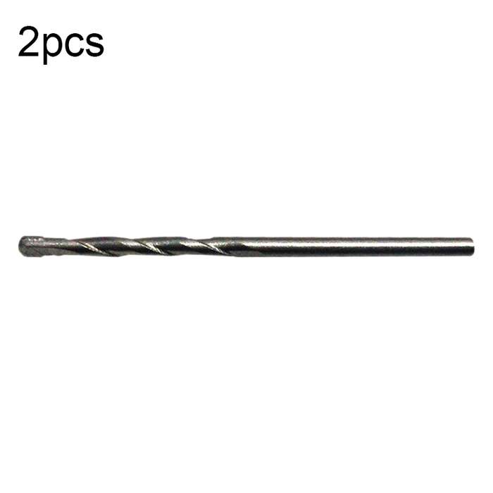 2pcs Hand Electric Drill Shock Drill Wall Mix Soil Cement Wall Construction Drill Bit, Model: 4x76m