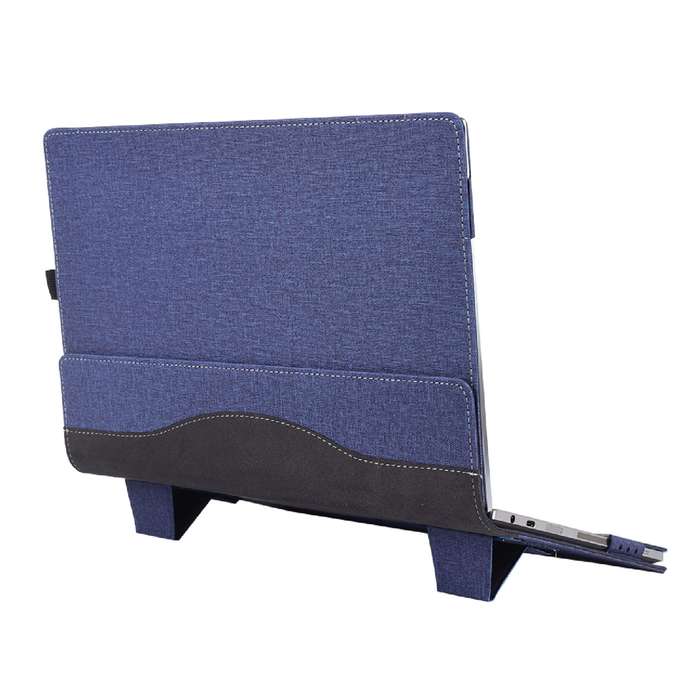 For Samsung Galaxy Book Flex 2020 13.3 Inch Leather Laptop Anti-Fall Protective Case With Stand(Dar