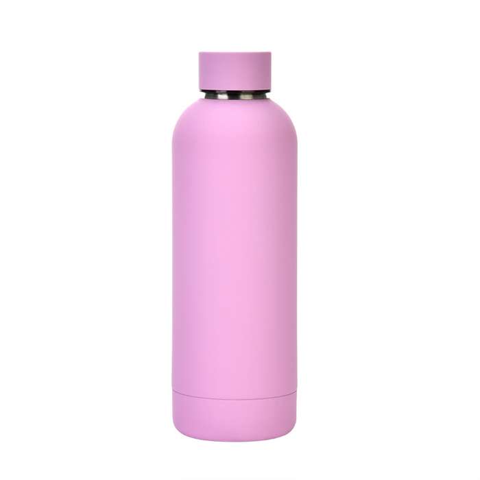 Stainless Steel Outdoor Matte Water Bottle Portable Sports Water Cup Rubber Paint Insulation Cup(Gre