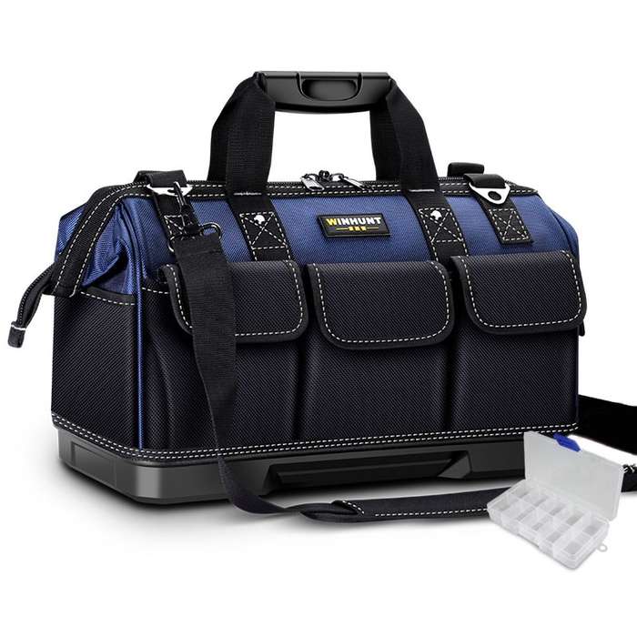 WINHUNT Multi-Function Hardware Repair Tool Canvas Bag Plastic Bottom 20 inch