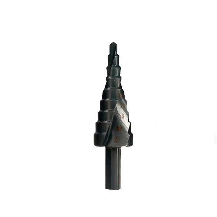 4-20mm Triangular Shank Spiral Flute Step Drill Bit