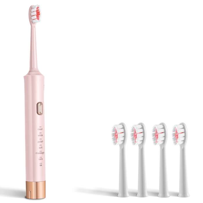 AW-175 Adult Household USB Sonic Electric Toothbrush Couple Toothbrush(White)
