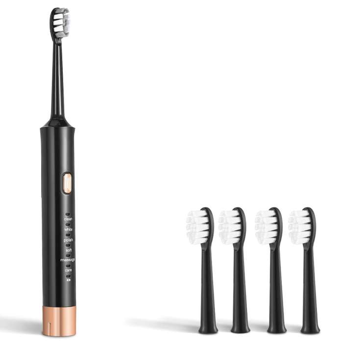 AW-175 Adult Household USB Sonic Electric Toothbrush Couple Toothbrush(White)