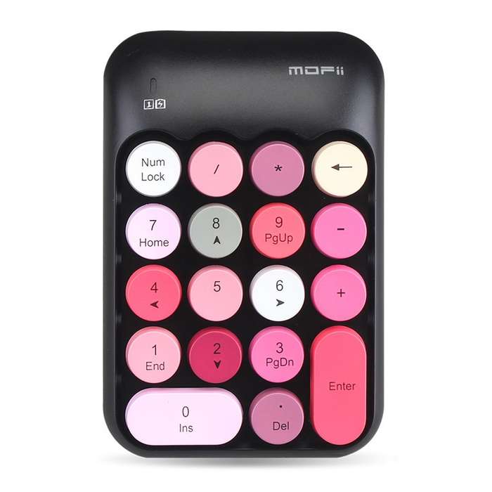 MOFii X910 2.4G 18 Keys 1600 DPI Wireless Numeric Keypad(Black)