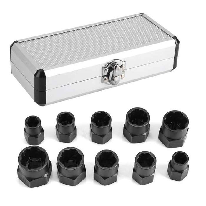 10 PCS / Set Nut Extractor Screw Removal Tool Break Wire Bolt Extractor High