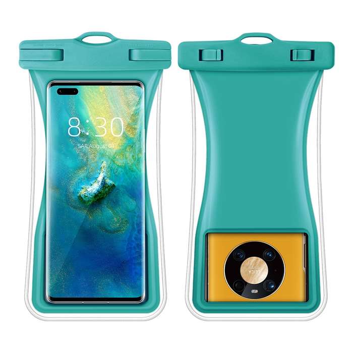 Small Waist Floating Airbag Mobile Phone Waterproof Bag TPU Mobile Phone Waterproof Bag(Blue)