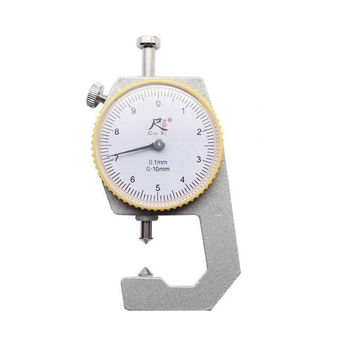 CHIXI Handheld Thickness Gauge Paper Thickness Gauge, Specification: Mid-range 0-10mm Pointed Head