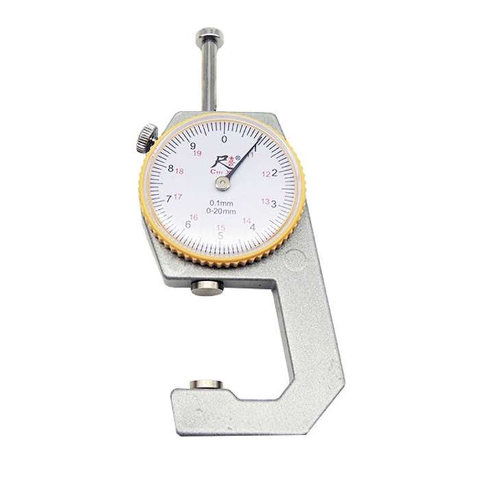 CHIXI Handheld Thickness Gauge Paper Thickness Gauge, Specification: Mid-range 0-20mm Flat Head