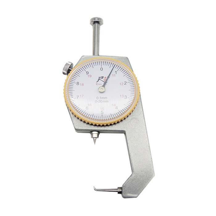 CHIXI Handheld Thickness Gauge Paper Thickness Gauge, Specification: Mid-range 0-20mm Curved Point