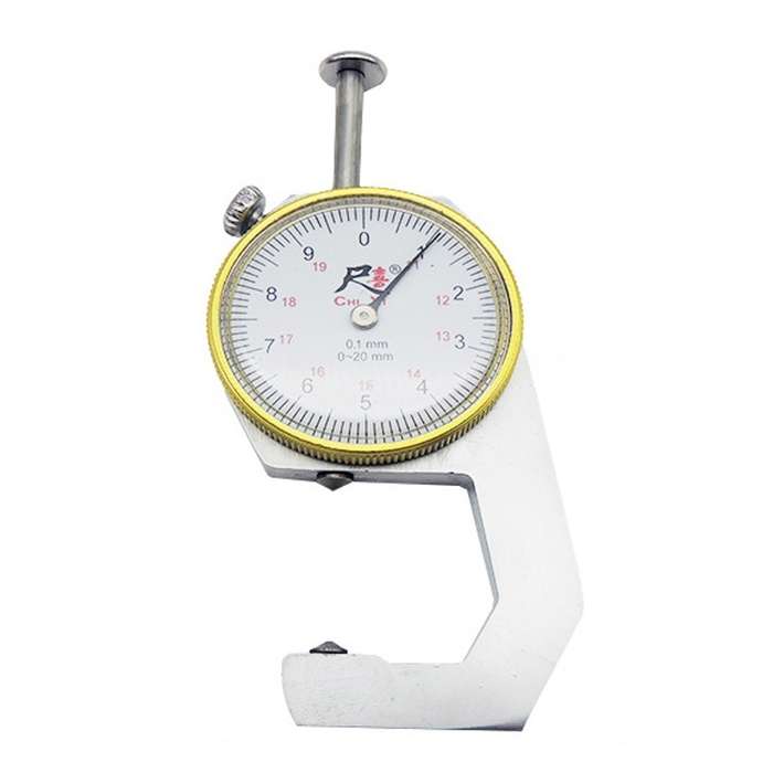 CHIXI Handheld Thickness Gauge Paper Thickness Gauge, Specification: Boutique 0-20mm Pointed Head