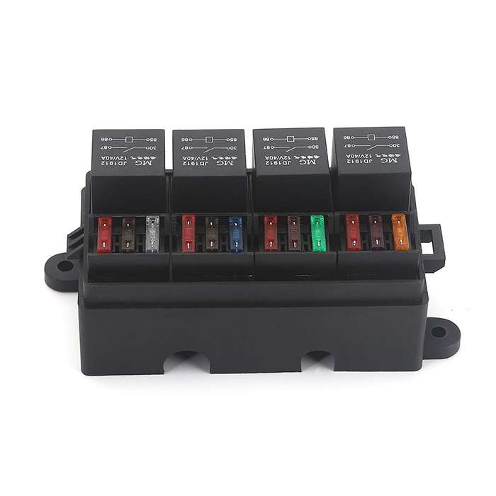 TF008-10 12V 4Pin Relay Car RV Radiography Sound Modified Electromagnetic Insurance Box