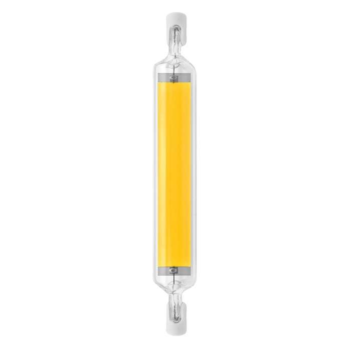 118mm 20W R7S LED COB Dimmer Glass Lamp Double-end Horizontal Plug-in Light(220v Cold White Light)