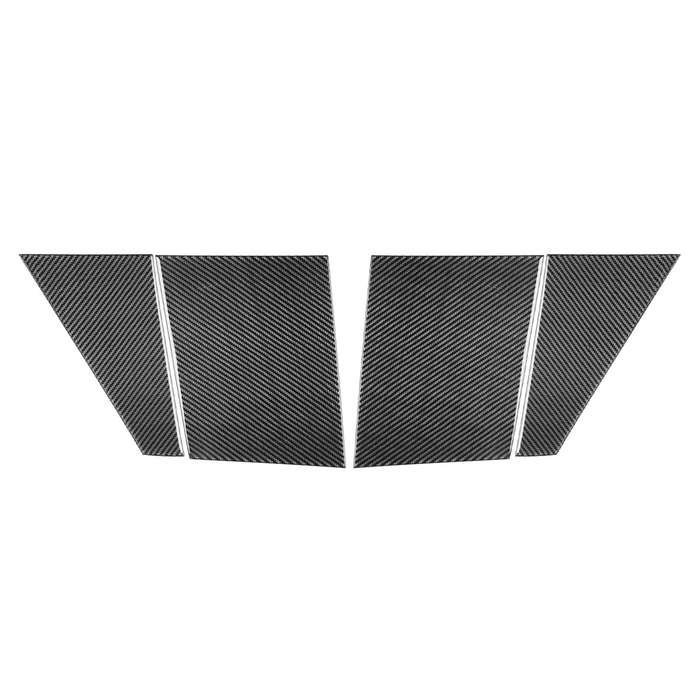 For Chevrolet Corvette C8 4pcs /Set Roof Camera Both Sides Stickers(Black)